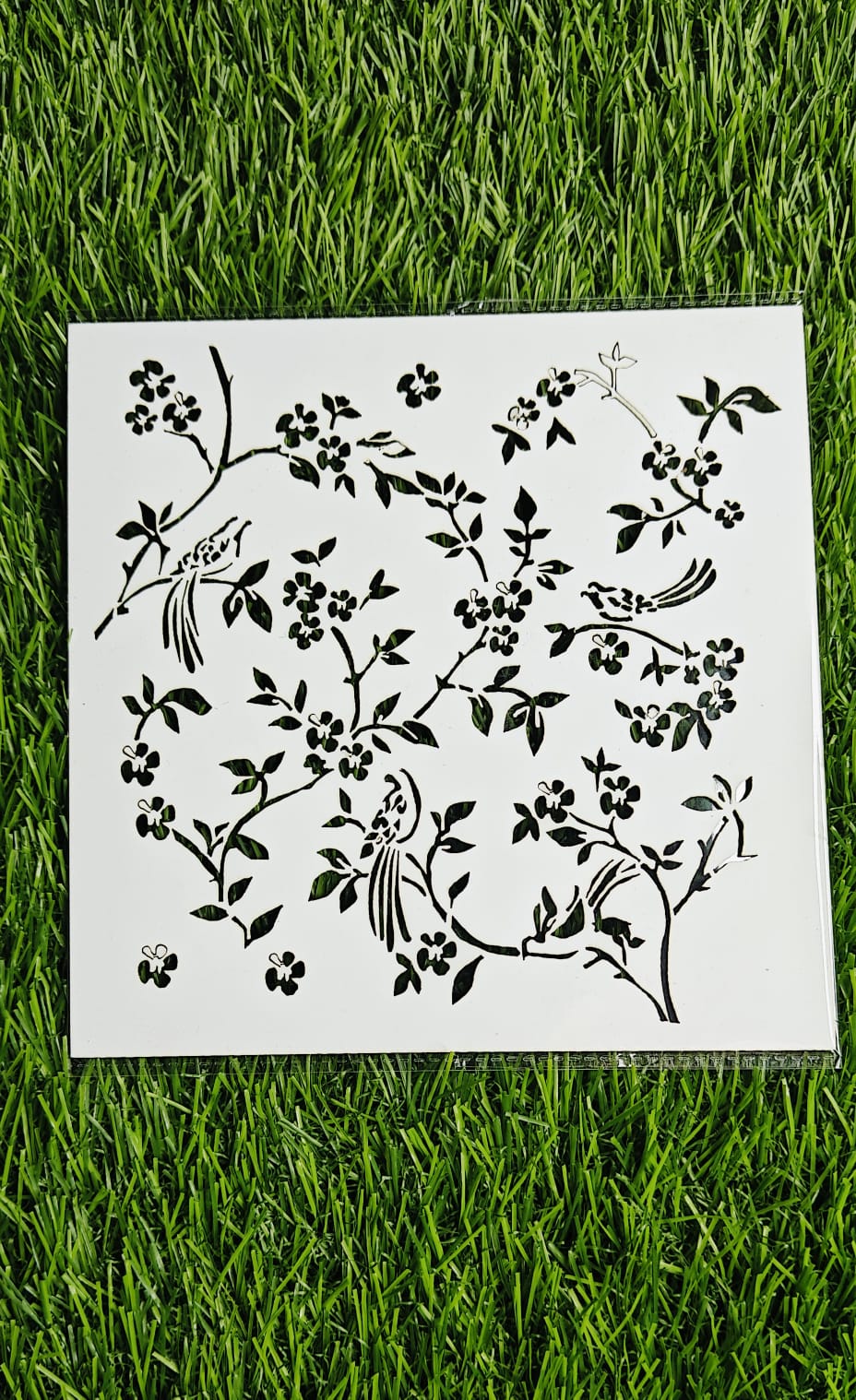 Birds on branch Stencil - 6*6 inch