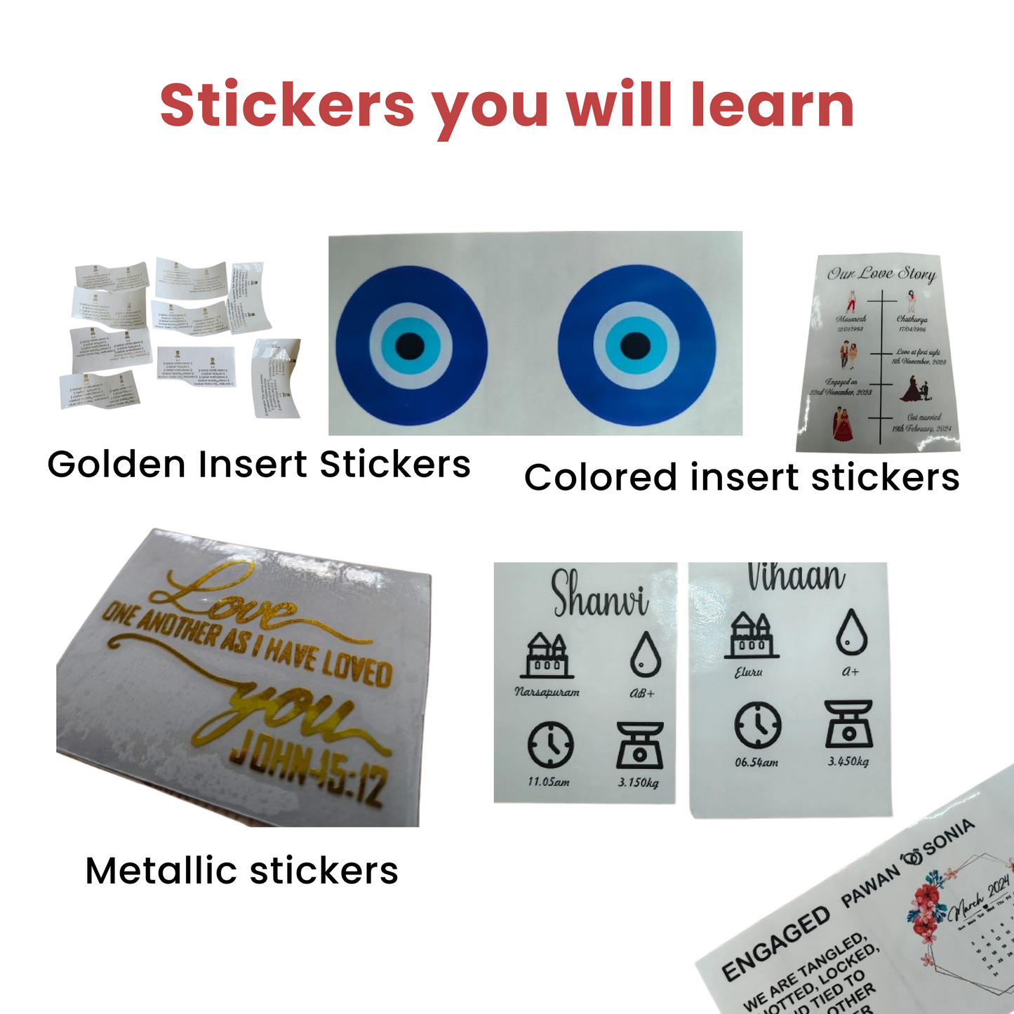 Resin Sticker Online Workshop Recordings with Assistance