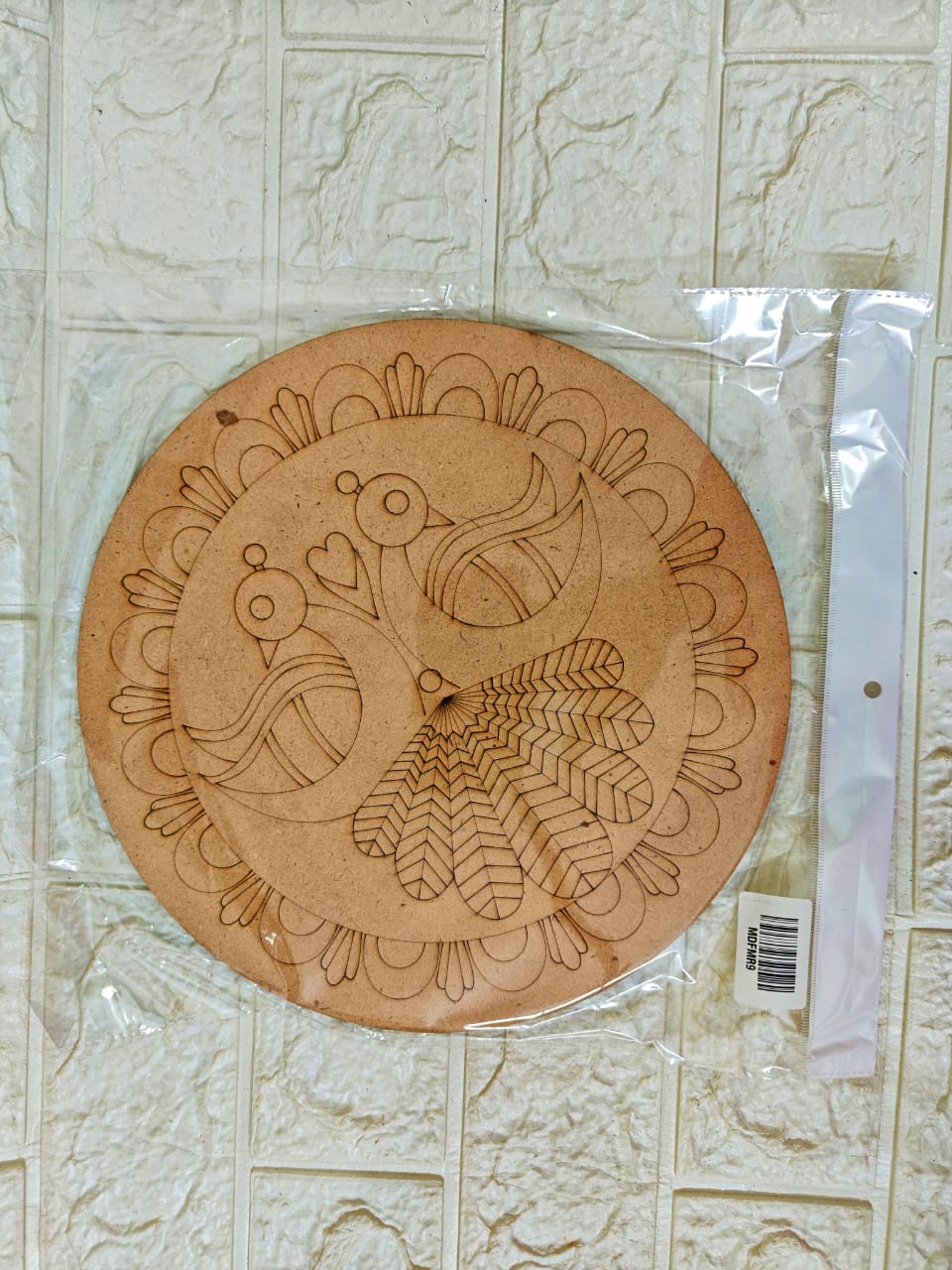 2 Peacock Pre-marked 10 inch MDF