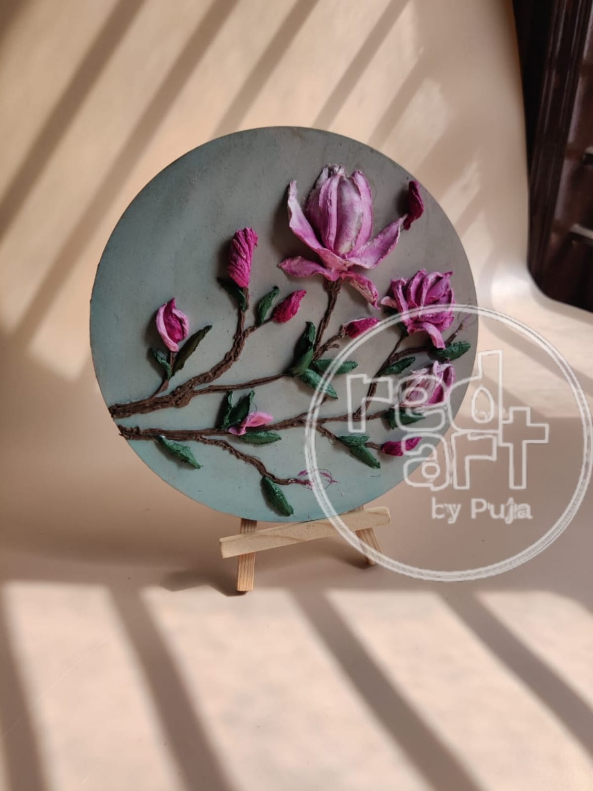 Magnolia Wall Decor - 8 inch