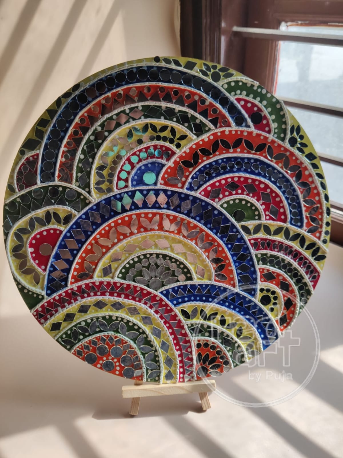 Lippan Wall Plate - multicolor - 12 inch