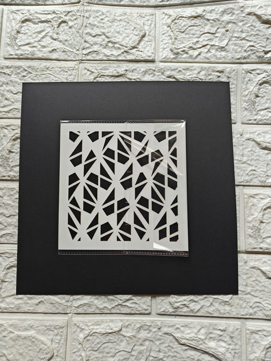 Triangle pattern stencil 15cm*15cm