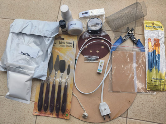 3D Floral Mesh Art Kit - Redart