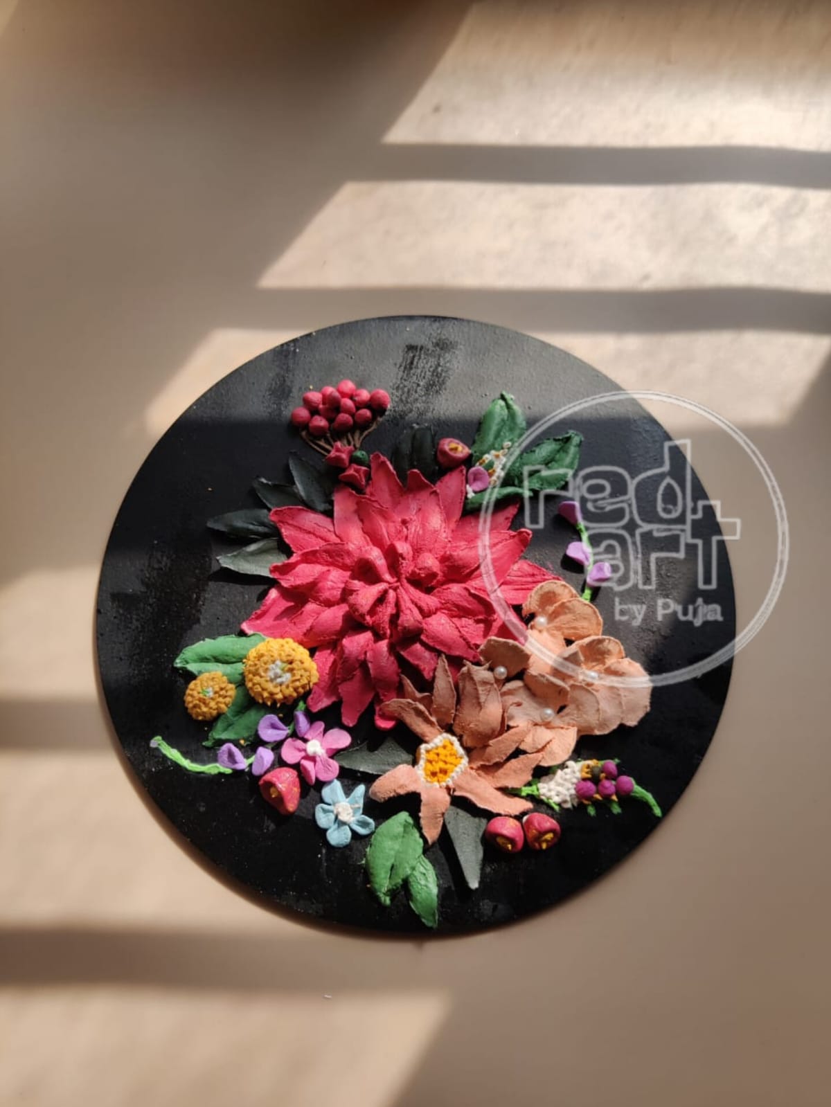 Dahlia Wall Decor - 8 inch