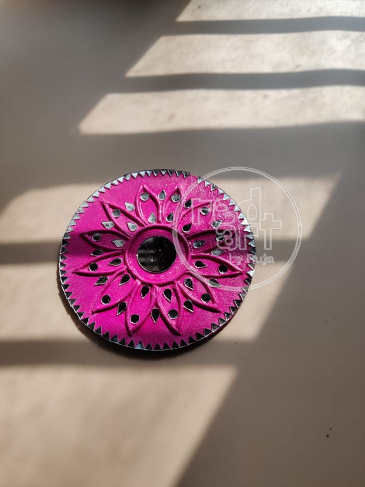 Lippan Wall Plate - pink