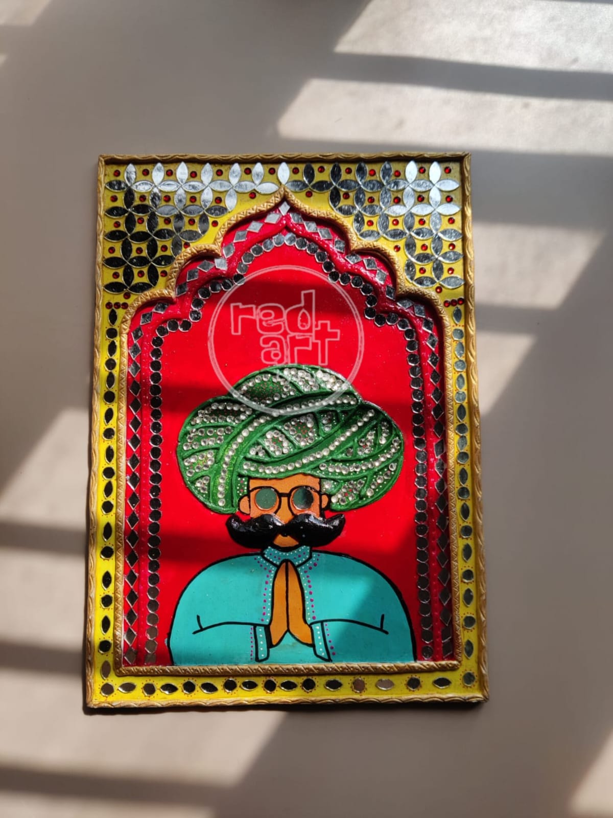 Lippan Jharokha - Rajasthani man