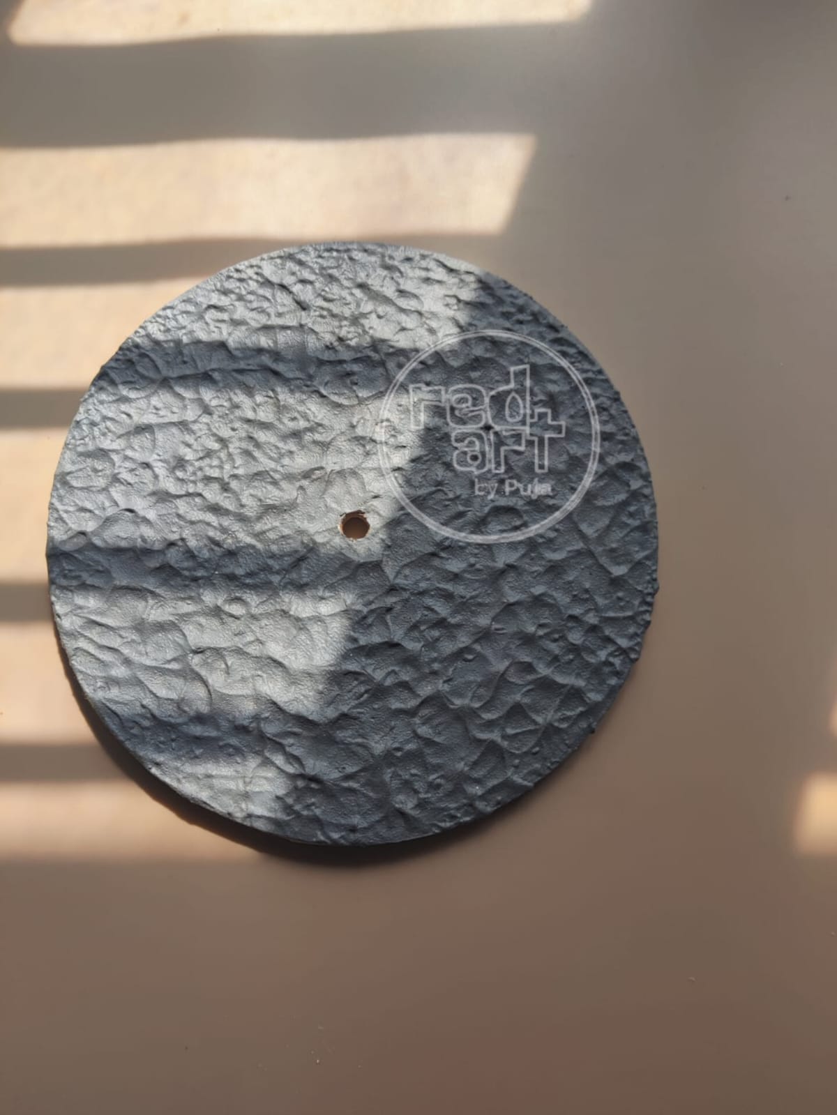 Texture Wall Clock -Grey - 8 inch