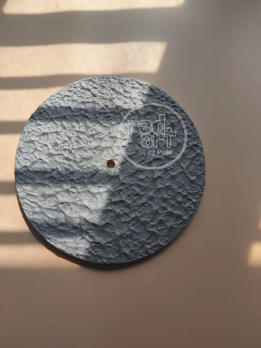 Texture Wall Clock -Grey - 8 inch